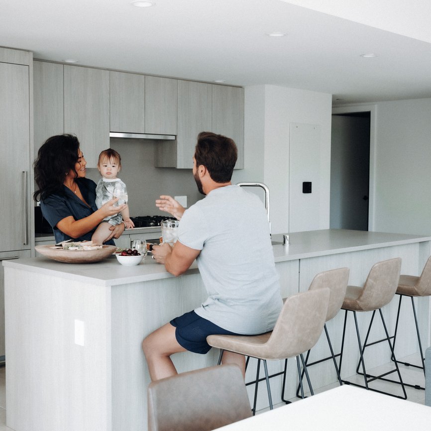 Family in Kitchen