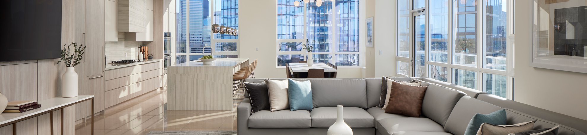 bright living room features modern design connect living and kitchen area at level seattle south lake union.jpg